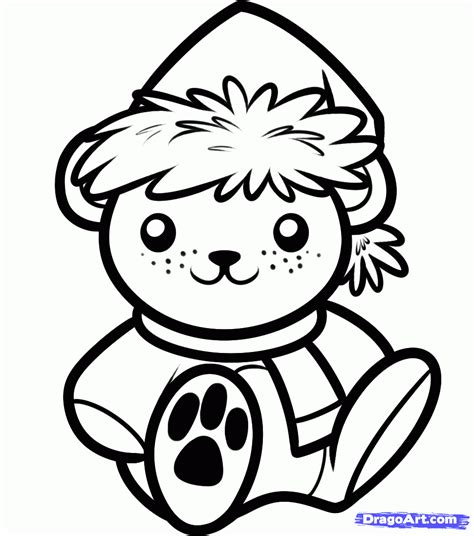 How to Draw a Christmas Bear, Step by Step, Christmas ... Learn how to draw a cute holiday hearth fireplace with stockings, a wreath and christmas decorations on the mantel easy, step.