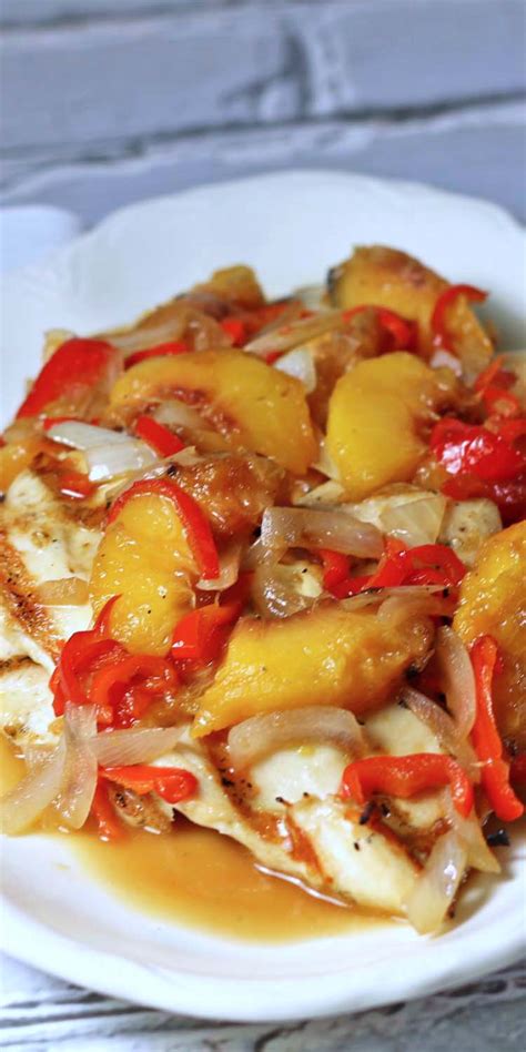 Grilled Chicken Scaloppine with Peaches #WeekdaySupper ...