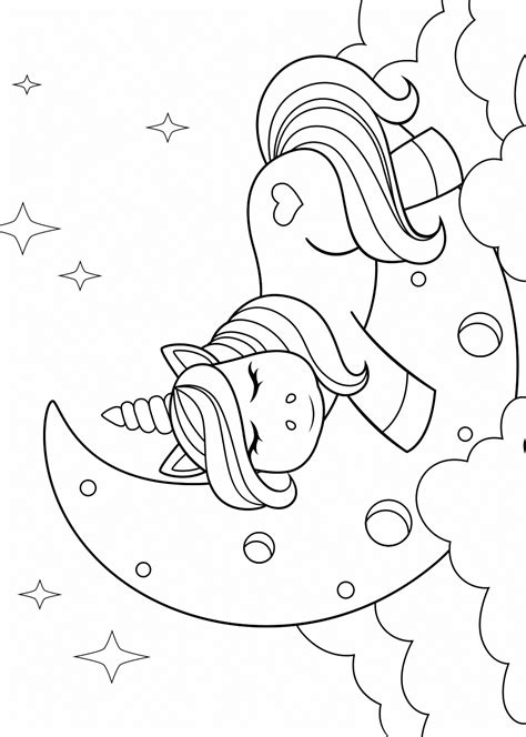 Unicorn kleurplaten op Superkleurplaten.nl