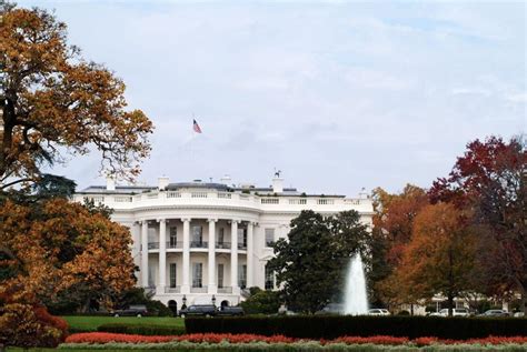 South Portico Of The White House In The Fall White House Historical