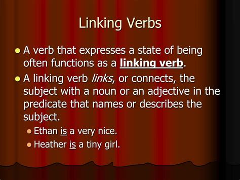 Linking verb list and sentence examples at writing explained. PPT - Kinds of Verbs PowerPoint Presentation - ID:30169