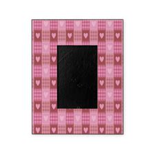 Valentine Hearts Plaid Picture Frame by FrankieCat - CafePress | Custom picture frame, Picture ...