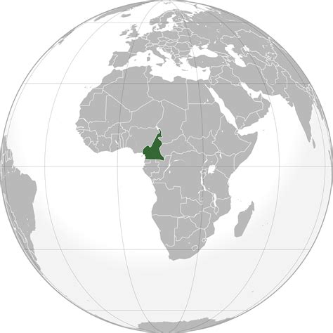 Location Of The Cameroon In The World Map