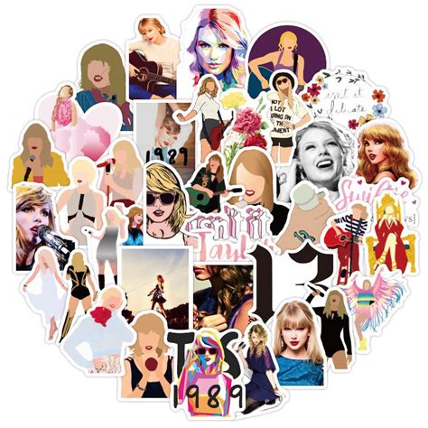 50pcs Taylor Swifts 1989 Graffiti Cool Stickers Free Etsy