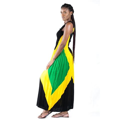 jamaica flag maxi dress etsy