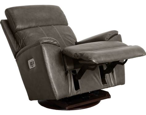 La Z Boy Talladega Leather Power Swivel Rocker Recliner Homemakers