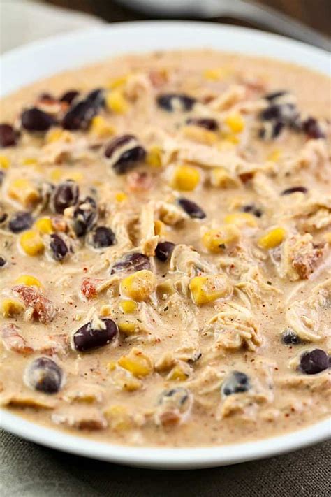 Easy Crock Pot Cream Cheese Chicken Chili Yummy Healthy Easy