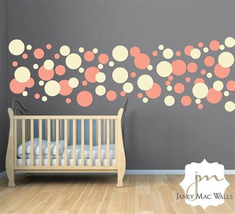 Polka Dot Circles Wall Decal Childrens Circle Wall Art