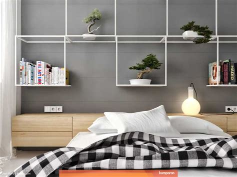 Ambil tema monokrom atau hitam putih. Desain Kamar Tidur Minimalis Wallpaper Dinding Kamar Cowok ...