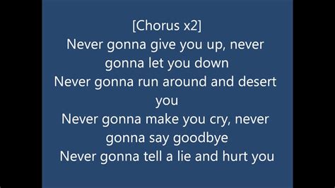 Never Gonna Give You Up Lyrics