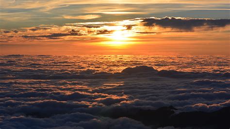 5120x2880 Sea Of Clouds Sunset 5k Hd 4k Wallpapers Images Backgrounds