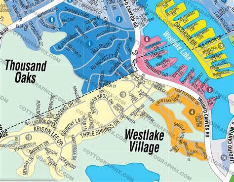 Westlake Village Map Los Angeles Ca Otto Maps