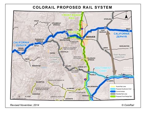 Colorail Vision Map Colorado Rail Passenger Association