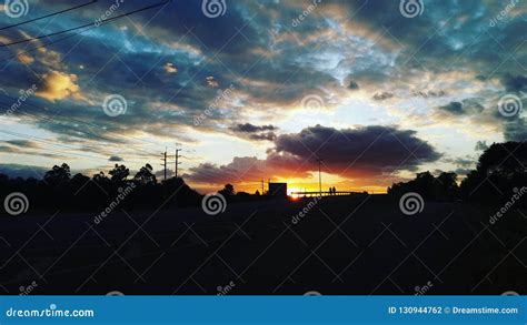Romantic Sunset Color Contrast Stock Photo Image Of Beauty View