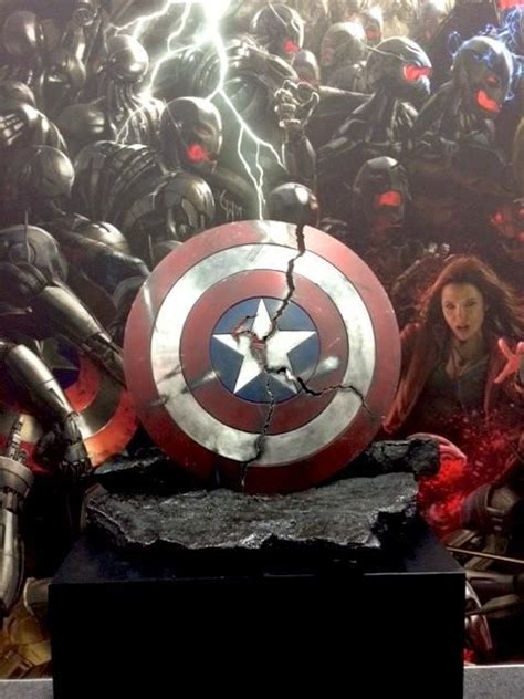 Cracked Captain America Shield Shown At Comic Con Geekshizzle
