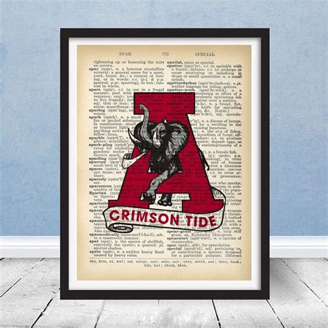 You can also buy those hard to find university of alabama gifts like alabama home decor, alabama tailgate & yard supplies, alabama baby gifts, and much more! Vintage Alabama Crimson Tide Retro Logo Dictionary Wall ...