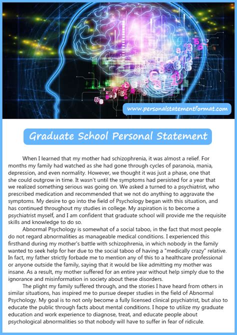Research 11 june 14, 2010 multiple sample. Read about graduate school personal statement format