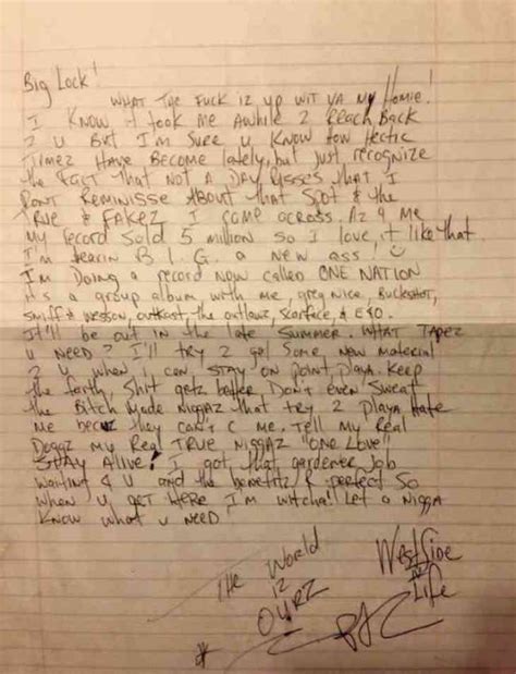 Newly Discovered Handwritten Letters By Tupac Prove He Wanted Peace