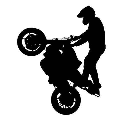 Motorcycle Wheelie Vectors And Illustrations For Free Download Freepik