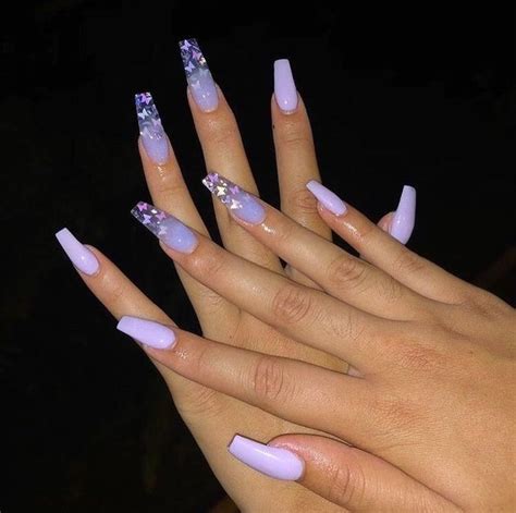 Lavender Butterfly Nails Lilac Nails Lavender Nails Fire Nails
