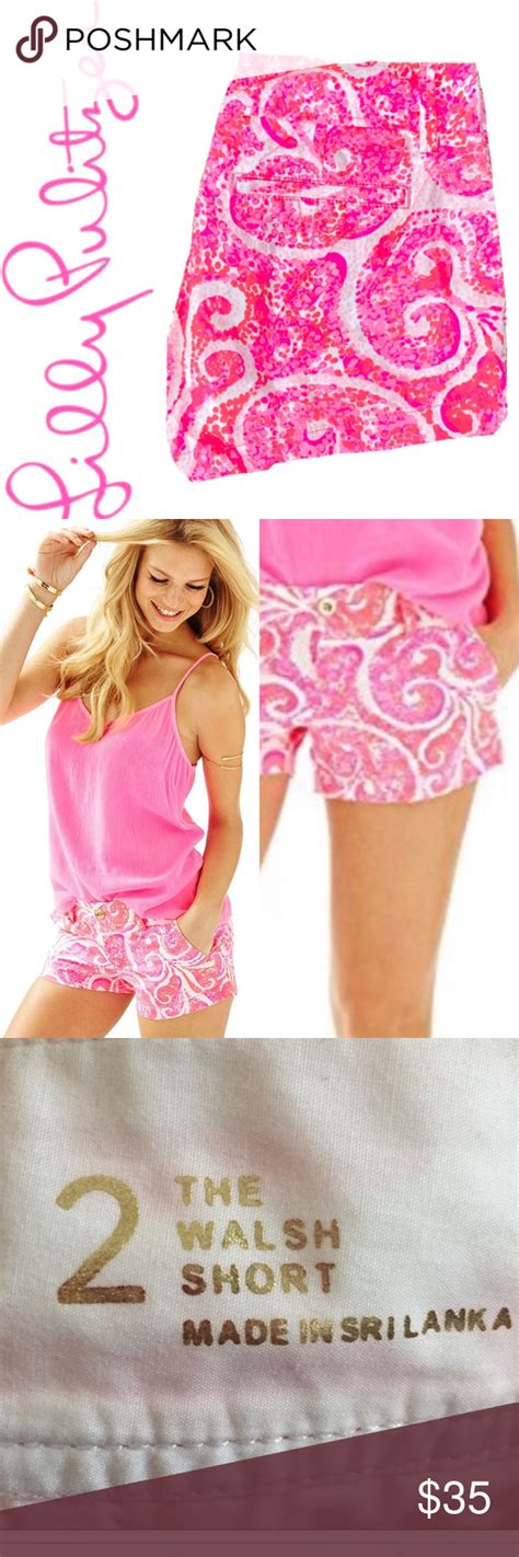 Sold 🎉hp Lilly Pulitzer Walsh Shorts In Pink Pout Lilly Pulitzer