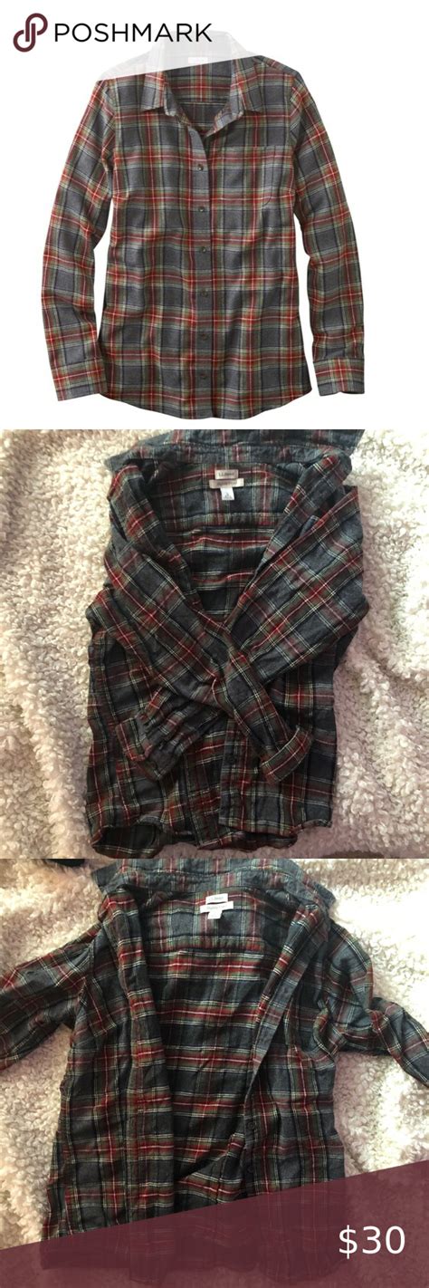 Ll Bean Womens Slightly Fitted Flannel In 2020 Ll Bean Women Cozy