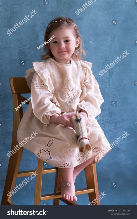 Full Length Portrait Adorable Fair Toddler Stock Photo 1971671237