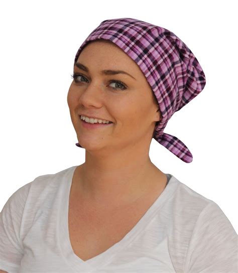 Womens Flannel Head Scarf Cancer Headwear Chemo Hat Alopecia Head