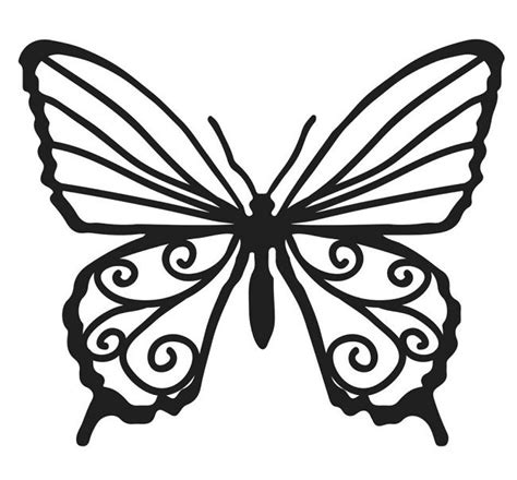 Chocolate Butterfly Template - ClipArt Best