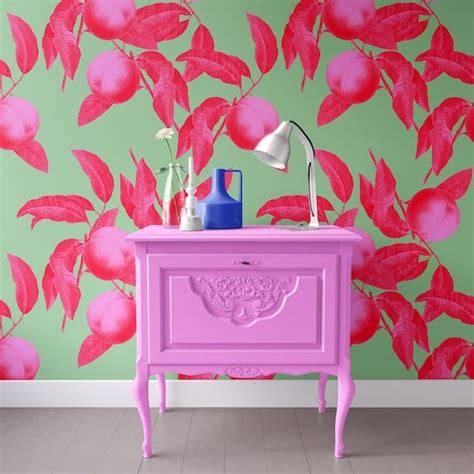 Life Is Peachypink Green Wall Covering Art Removable Etsy Self