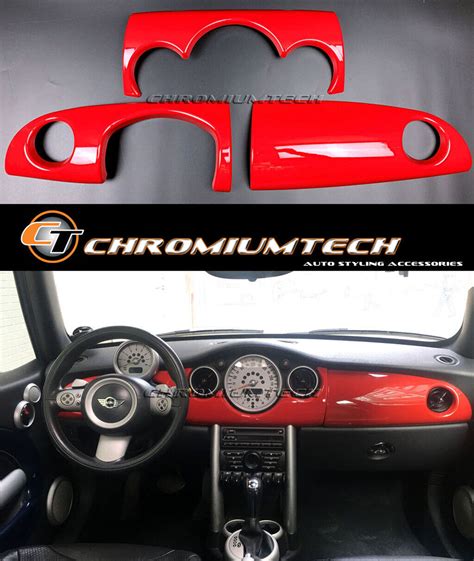 Mk1 Mini Coopersone Jcw R50 R52 R53 Chili Red Dashboard Cover For Lhd