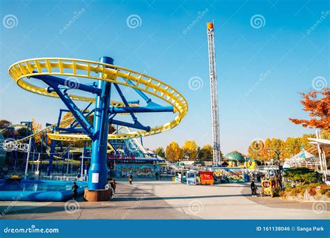 Children S Grand Park Amusement Park At Autumn In Seoul Editorial Photo