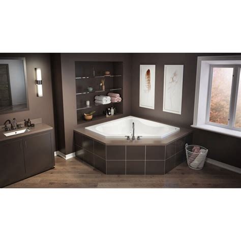 Thank you so much alice! Jacuzzi Primo 60-in W x 60-in L Oyster Acrylic Corner ...