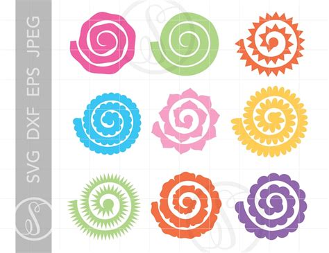 Free Free 289 Rolled Flower Svg Cricut SVG PNG EPS DXF File
