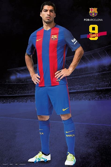 Barcelona 20162017 Luis Suárez Poster Plakat Kaufen Bei Europosters