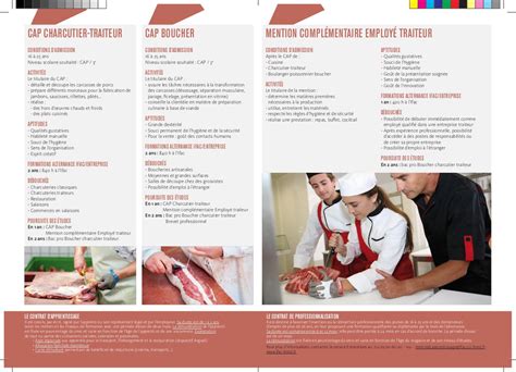 Formations Boucherie Charcuterie Finistere Fichier Pdf