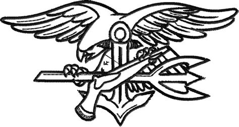 Us Navy Seal Trident Digitized Embroidery By Chiefsthreads On Etsy