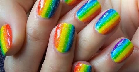 Rainbow Nail Art Ideas Popsugar Beauty