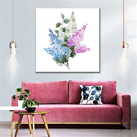 Pretty Lilac Flowers Wall Art Digital Art
