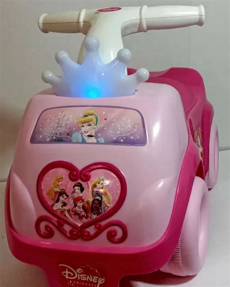 Disney Princess Ride On Battery Activity Ride On Push Car Toy W Music