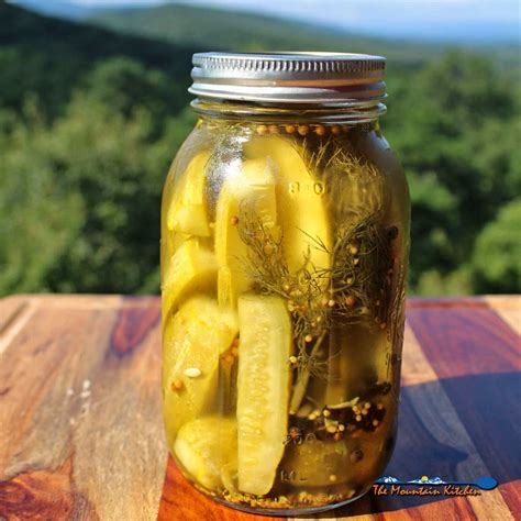 Easy Refrigerator Dill Pickles The Mountain Kitchen