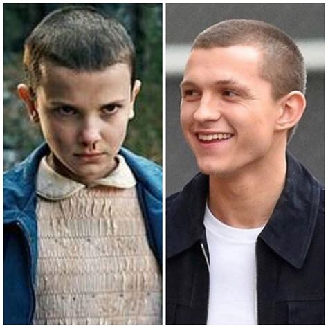 Tom Holland looks like eleven's weird older brother twelve ...