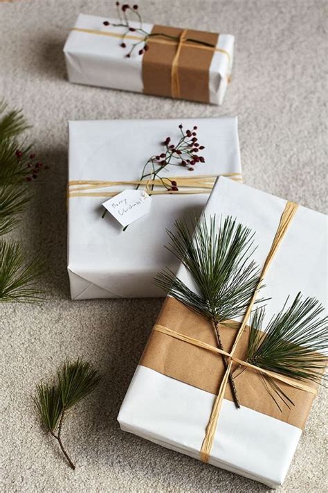 Simple Christmas T Wrapping Ideas With Kraft Paper The Inspired Room