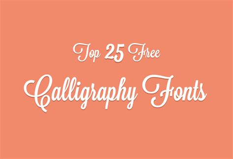 Find & download free graphic resources for calligraphy fonts. Cool Fonts - 25 Free Calligraphy Fonts