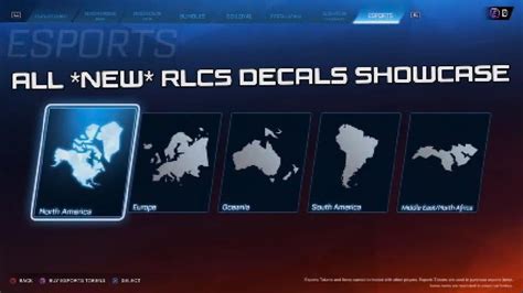 All New Rlcs Esports Decals In Rocket League Youtube