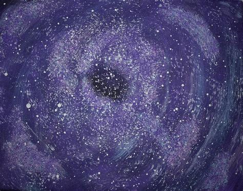 Purple Galaxy Painting By Kristy Evans Fine Art America