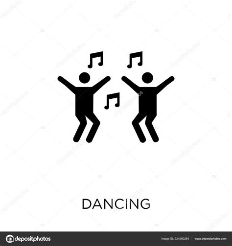 Dancing Icon Dancing Symbol Design Activity Hobbies Collection Simple