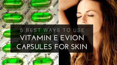 When building a natural skin care routine, most of us tend to focus on moisturizers, creams, serums and toners. 5 Best Ways To Use Vitamin E Evion Capsules For Skin - YouTube