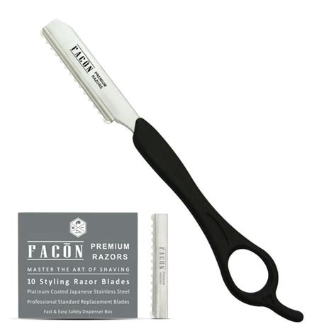 Facón Professional Hair Styling Thinning Texturizing Cutting Feather Razor 10 Replacement