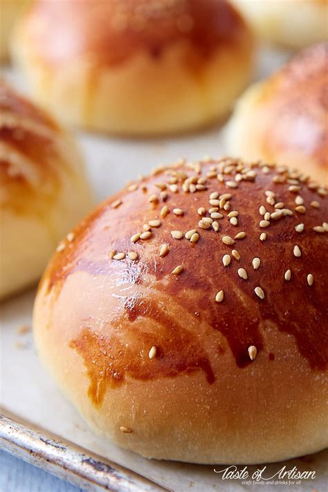 As well as using them for burgers i also use this recipe to make plaited bread and iced buns. Brioche Buns - Taste of Artisan